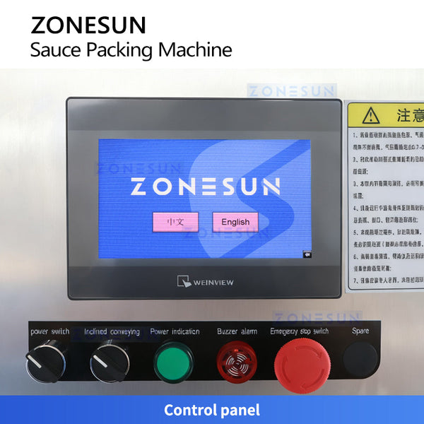 ZONESUN ZS-RPFS120X Automatic Salad Dressing Filling and Sealing Machine Sauce Mayonnaise Filler Sealer