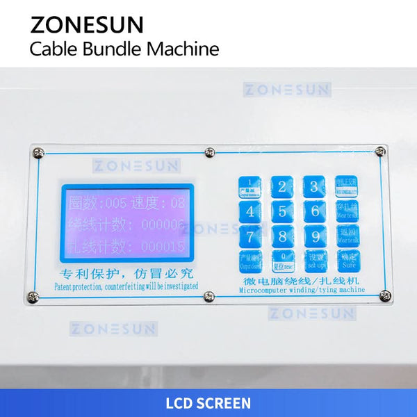 Zonesun ZS-WTKZ2 Automatic Cable Coiling Machine Wire Binding Machine