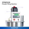 ZONESUN ZS-FM2000 Auger Talcum Glass Vial Vertical Spice Plastic China Bottle Sachet Powder Filling Machinery Grain Automatic