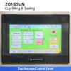 ZONESUN ZS-AFS01P Automatic Linear 4-Head Cup Filling and Sealing Machine for Yogurt Pudding Jam