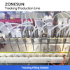 ZONESUN ZS-VTXG50 Servo Tracking Filling Machine Automatic Cap Dropping and Screw Capping System 3-in-1 Monoblock