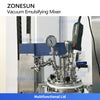ZONESUN ZS-YK5L Lab-scale Vacuum Emulsifying Mixer for Lotion Gel Cream