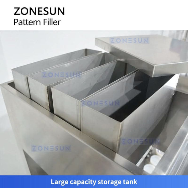 ZONESUN ZS-PGF4 Multi-Color Cream Filling Machine for Swirl Cushion Cosmetics