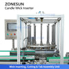 ZONESUN ZS-ACW2 Automatic Candle Wick Sustainer Inserting Machine Candle Wick Clipping Tab Pressing Equipment