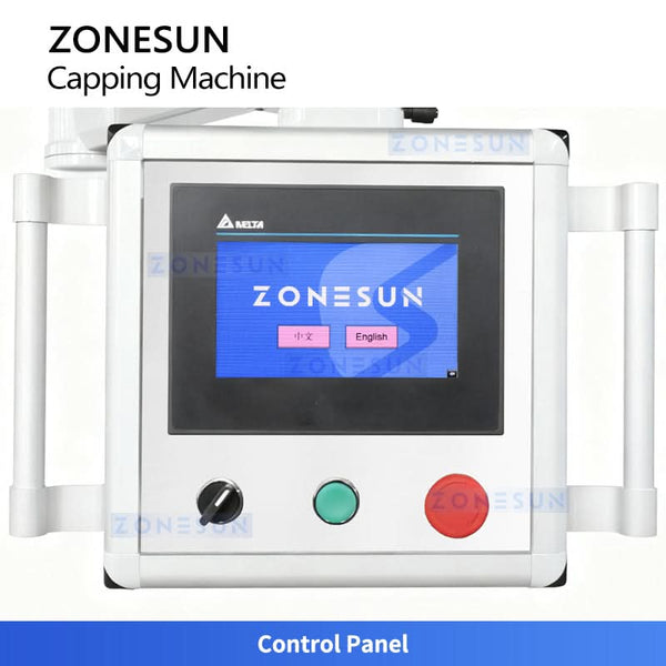 ZONESUN ZS-XG440H2 Automatic F-Type Bottle Capping Machine Engine Oil Drum Capper