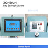 ZONESUN ZS-FK200 Pneumatic Direct Heat Sealer Mylar Foil Pouches Bag Sealing Machine