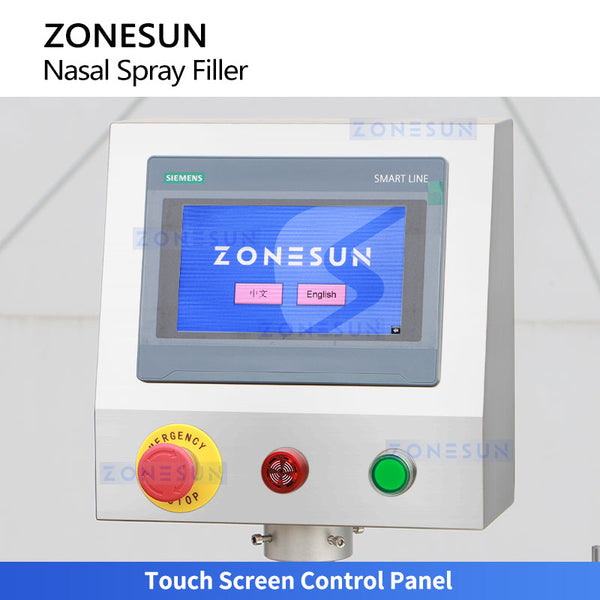 ZONESUN ZS-AFC20C Double-Head Peristaltic Pump Nasal Spray Filling and Capping Machine