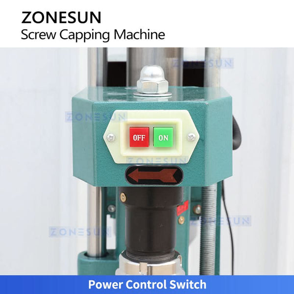 ZS-YG60B2 28mm bottle cap capping machine side view