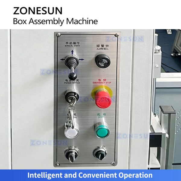 ZONESUN ZS-DHP450 Semi-Automatic Rigid Box Forming & Gluing Machine
