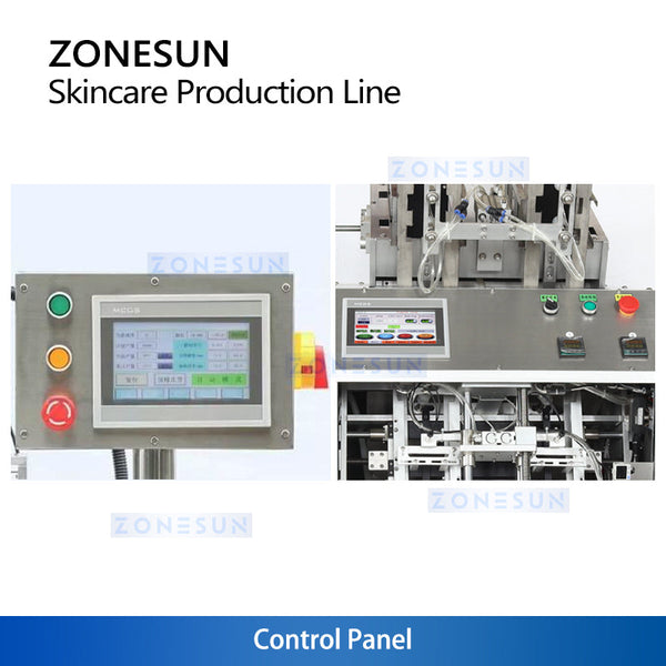 ZONESUN ZS-MS3TPF Mask Sheet Folding and Bagging Machine Turnkey Sachet Filling Sealing Solution