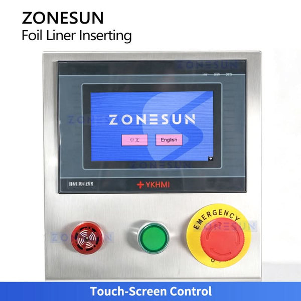 ZONESUN ZS-RG001 Benchtop Automatic Aluminum Foil Liner Inserting Machine for Bottle Cap Lining