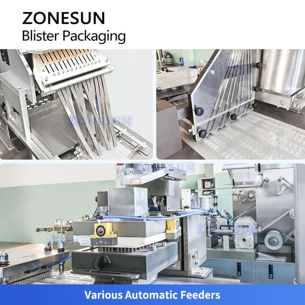 ZONESUN ZS-DPP180P Automatic PVC Blister Packaging Machine 4800/H PVC/Aluminum Alu-Alu