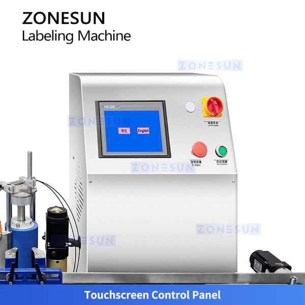Zonesun ZS-ETB150 Electric Desktop Automatic Round Bottle Labeling Machine