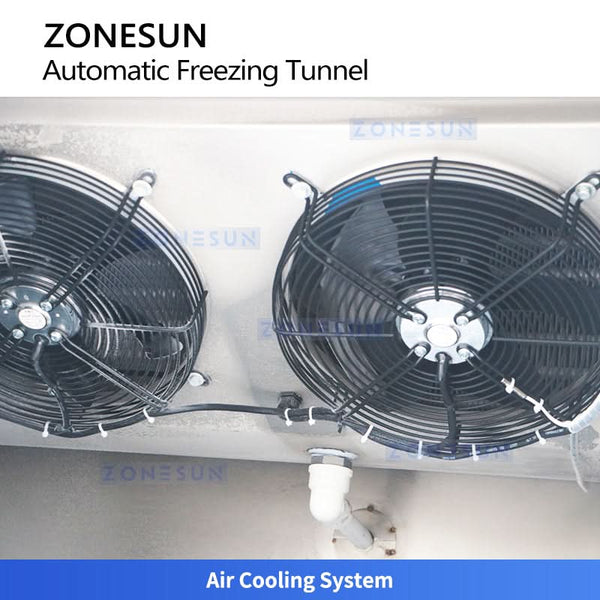 ZONESUN ZS-CTL1 Automatic WaxCandle Cooling Tunnel High-Efficiency Flash Freezer Conveyor for Solid Cosmetics