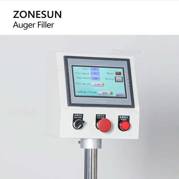 ZONESUN ZS-FM100P Semi-Auto Auger Filler for Powder & Granule Filling