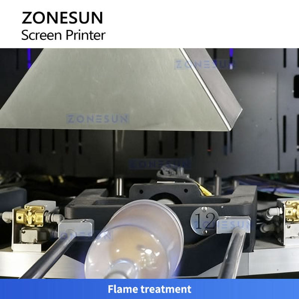ZONESUN ZS-SWP4 Multi-Color Bottle Screen Printing and Hot Stamping Machine