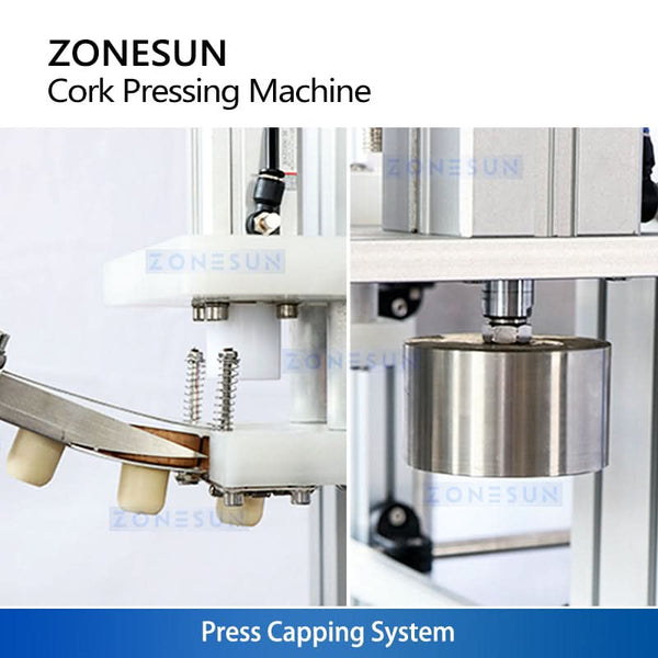 Zonesun ZS-XG16D1 Wine Bottle Corking Machine with Automatic Cap Feed