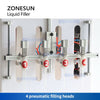 ZONESUN ZS-YTCR4 Semi-automatic Corrosive Liquid Filling Machine（SPECIAL OFFER）