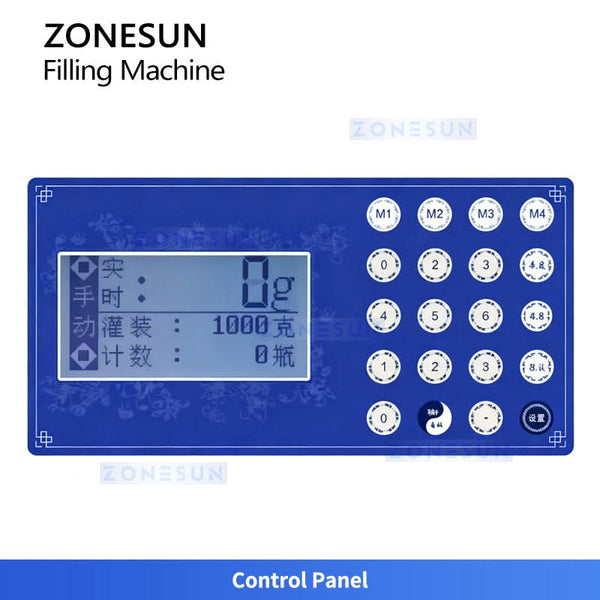 ZONESUN ZS-DTFP2 Dual-Head Gear Pump Thick Liquid Filling Machine for Sauce Cream Honey