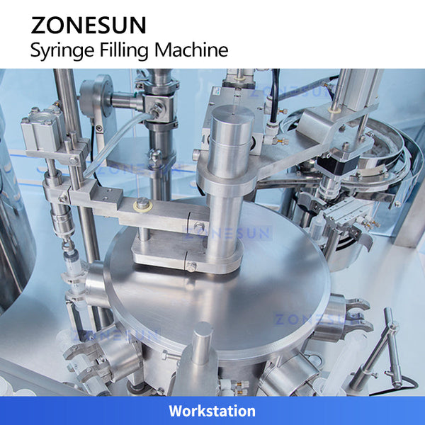 ZONESUN ZS-ZFC2 Automatic Pre-filled Syringe (PFS) Filling and Sealing Machine Syringe Filler with Plunger Insertion