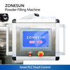 ZONESUN ZS-FM75L Semi-Auto Auger Powder Filler with Weighing Lift System for Protein Coffee Chemical Powder