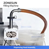ZONESUN ZS-DTFP3 Digital Control Rotary Paste Filling Machine for Honey Sauces Creams