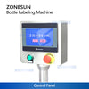 ZONESUN ZS-TB260R Automatic Round Bottle Labeling Machine Single Double Side Labeler Sticker Label Applicator