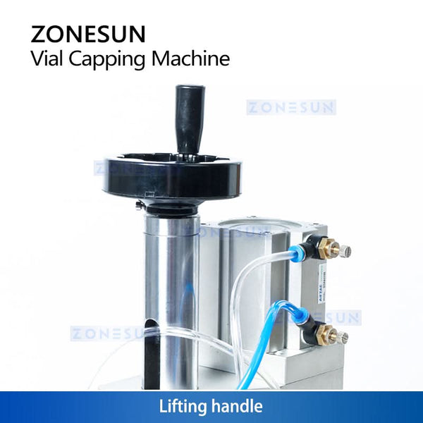Zonesun ZS-YG08B 13/20mm Pneumatic Aluminum Plastic Penicillin Bottle Capping Machine