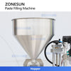 ZONESUN ZS-AFC19B Automatic Cream Filling Capping Machine with Rotor Pump High Viscosity Liquid Filler for Jars