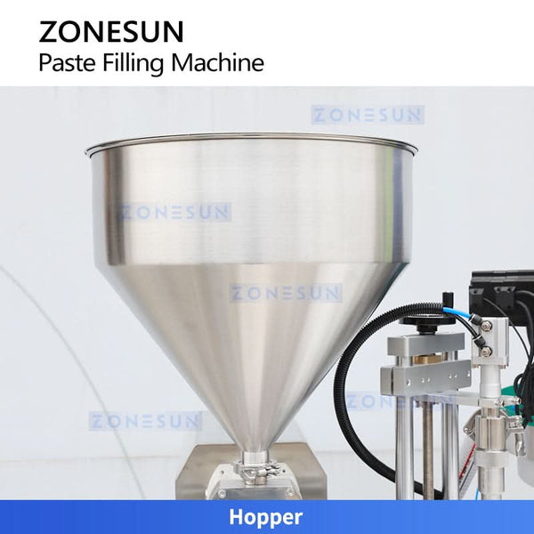 ZONESUN ZS-AFC19B Automatic Cream Filling Capping Machine with Rotor Pump High Viscosity Liquid Filler for Jars