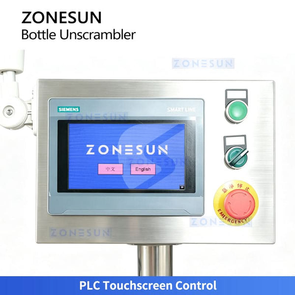 ZONESUN ZS-LP300 Bottle Unscrambler Machine – Full Machine Overview
