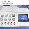ZONESUN ZS-TB5C Automatic Top Surface Labeling Machine for Gallon Water Caps with Cap Sorting System