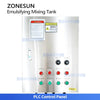 ZONESUN ZS-EM2 Stainless Steel Emulsifying Mixing Tank with Operating Platform for Cosmetics & Food