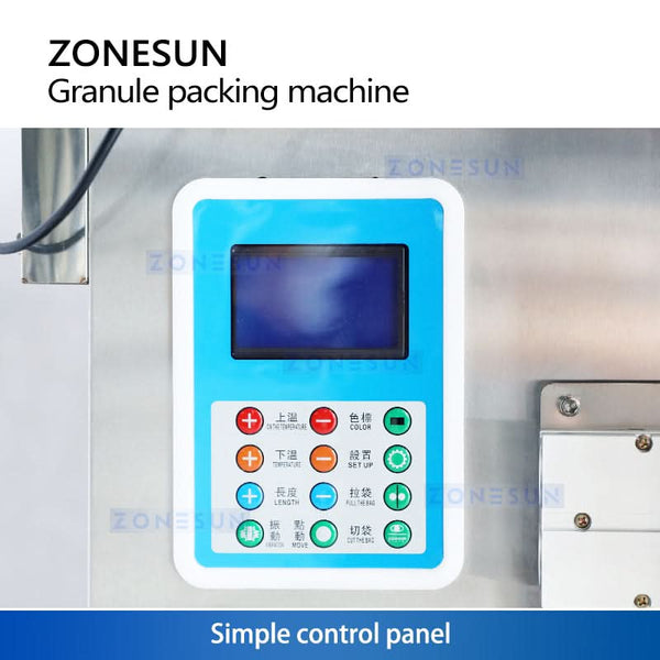 ZONESUN ZS-FM1000V Automatic Vertical Granule Filling and Sealing Machine with Vacuum Function