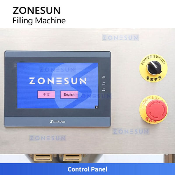 ZONESUN ZS-YT2T-2PXD Automatic Servo Piston Pump 2 Heads Filling Machine