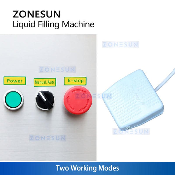 ZONESUN ZS-YTFS2 Automatic Pneumatic Liquid Filling Machine with Dual Nozzles