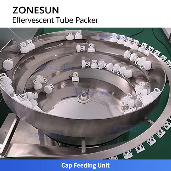 ZONESUN ZS-PFTM2 Automatic Effervescent Vitamin Effervescent Tablet Tube Packaging Machine Filling and Capping Monoblock