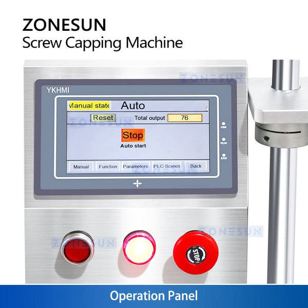 ZONESUN ZS-XG450S Semi-Automatic Servo Driven Capping Machine Electric Screw-Type Bottle Capper
