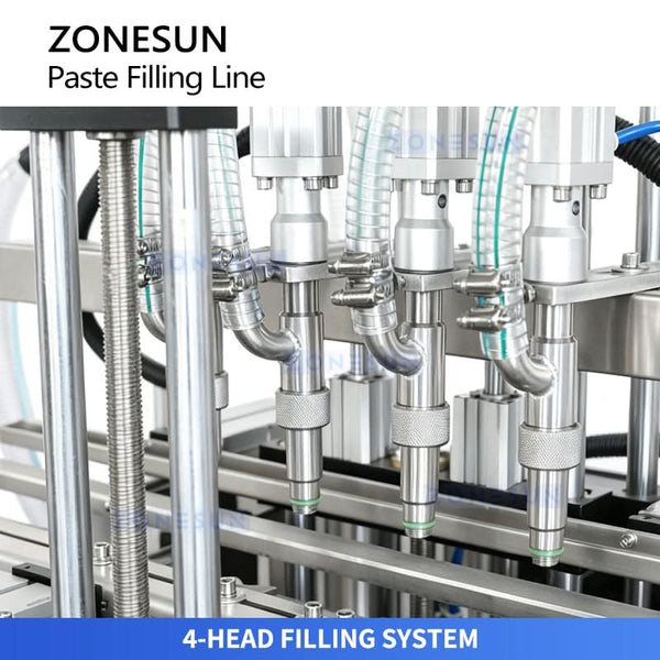 ZONESUN ZS-FAL180G10 Automatic 4-Head Bottle Filling & Capping Line | Complete Packaging Machine
