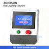 ZONESUN ZS-TB120M Electric Height Adjustable Flat Surface Labeling Machine for Box Pouch Cardboard