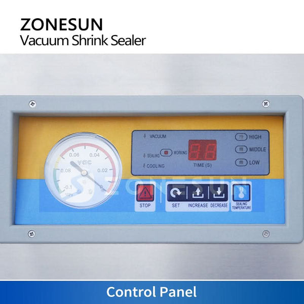 ZONESUN ZS-DZ260 Desktop Commercial Tabletop Vacuum Sealer for Meat Deli Packaging