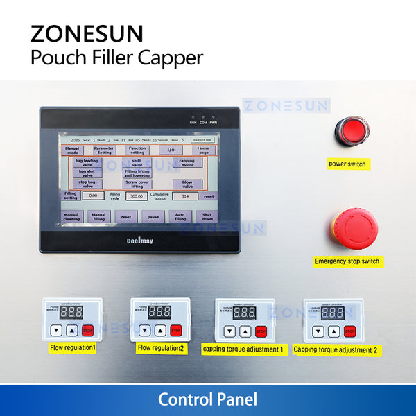 ZONESUN ZS-ASP2 Spout Pouch Liquid Filling & Capping Machine
