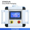 ZONESUN ZS-FAL180V10 4-Head Paste Filling Line Air Rinser Filler Screw Capper Press Capper Turnkey System