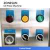 ZONESUN ZS-ZY20A Industrial Hydraulic Olive Oil Pressing Machine Oliv Peanut Coconut Avocado Oil Cold  Hot Pressing