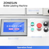ZONESUN ZS-TB500 Automatic Round Bottle Labeling Machine Single Double Side