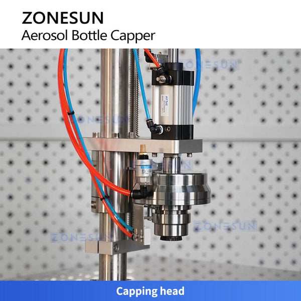 ZONESUN ZS-YG25P Pneumatic Aerosol Spray Can Crimping Machine Pneumatic Capping Tool