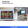 ZONESUN ZS-FAL180DT Automatic Liquid Filling Capping Machine Desktop Small Bottling Line