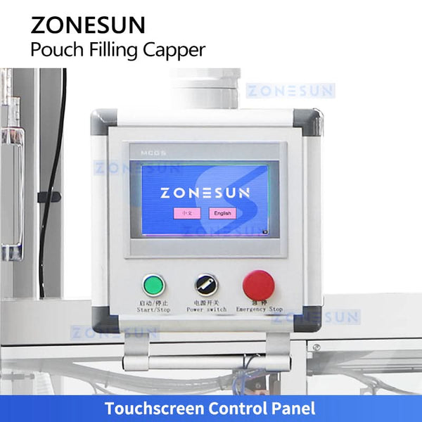 ZONESUN ZS-AFC12M Rotary Spouted Pouch Filling and Capping Machine Piston Filling