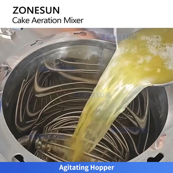 ZONESUN ZS-DG130 Commercial Continuous Cake Batter Aerator & Whipping Machine