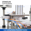 ZONESUN ZS-AFS06 Automatic Cup Filling and Sealing Machine for Paste Cream Rotary Yogurt Cup Filler
